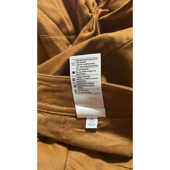 Vince Tie Waist Culotte Size 12 Color Teakwood New $265 - Picture 16 of 16